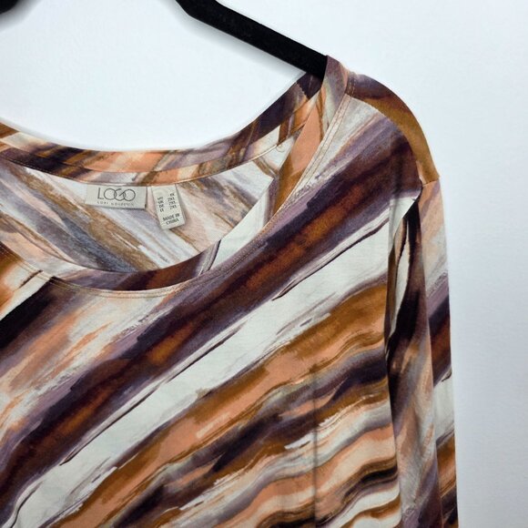 LOGO By Lori Goldstein Blouse Womens 1X - Picture 3 of 7